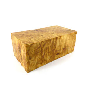 natural stan wood maple burl block stabilized 100094