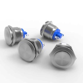 19mm raised flat and domed anti vandal switch