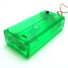 2xaa green clear battery mod box with switch