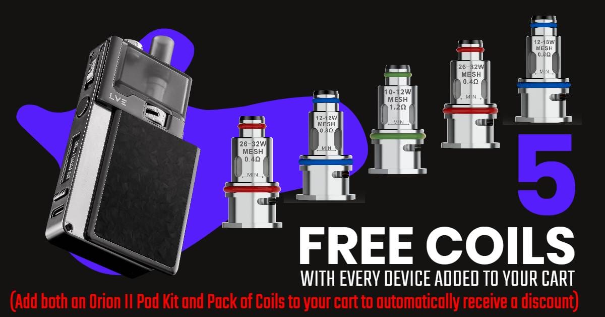 Orion II free coils offer banner