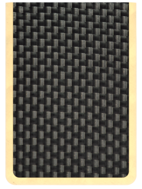Gold textured carbon orion ii panel